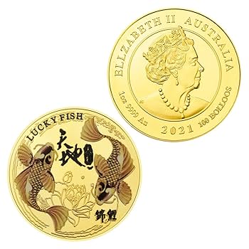 Amazon.co.jp: 幸運の魚 鯉の魚 お土産 ギフト シルバー